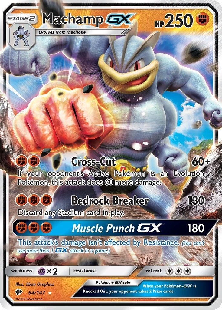 Image for Machamp GX (64/147) (SM03) - Pokemon