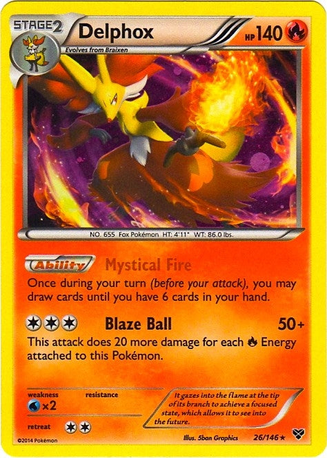 Image for Delphox - 26/146 (Cosmos Holo) (026/146) (BLE) - Pokemon