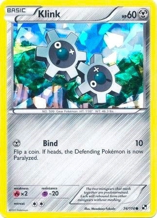Image for Klink - 74/114 (Cracked Ice Holo) (074/114) (BLE) - Pokemon