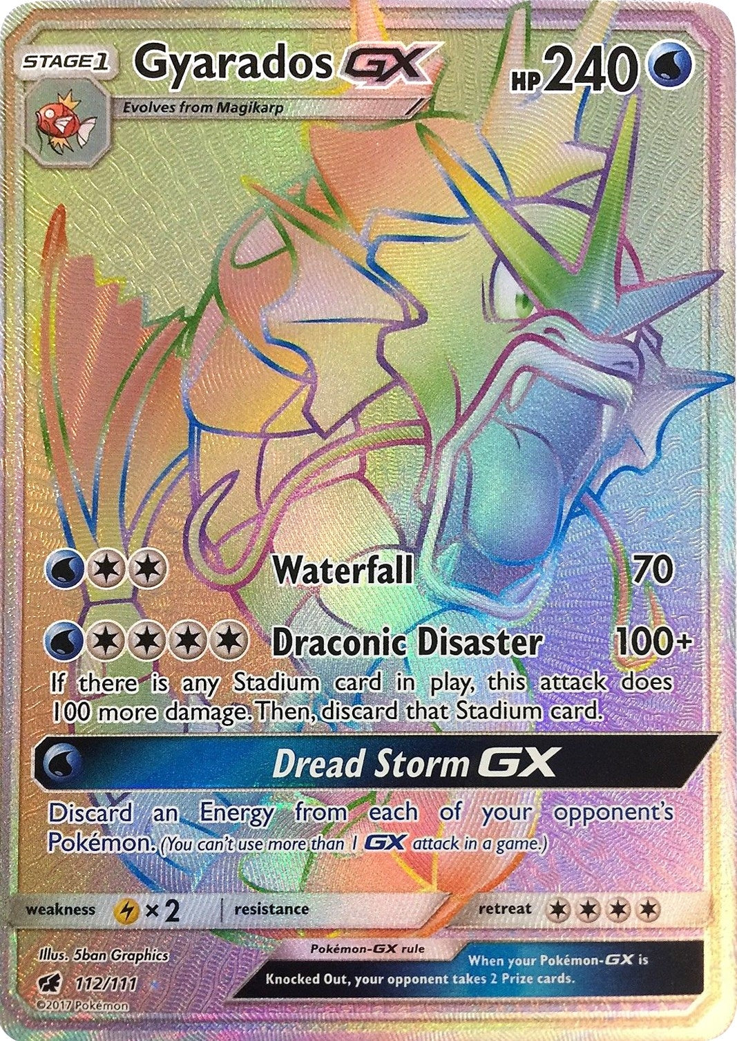Image for Gyarados GX (Secret) (112/111) (SM04) - Pokemon