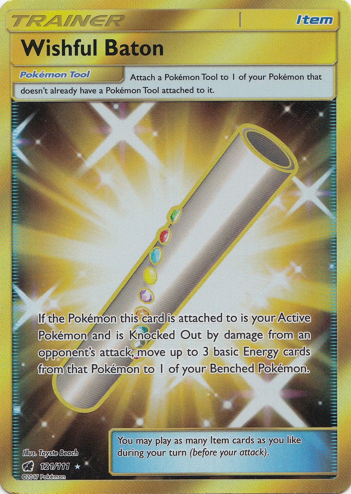 Image for Wishful Baton (Secret) (121/111) (SM04) - Pokemon