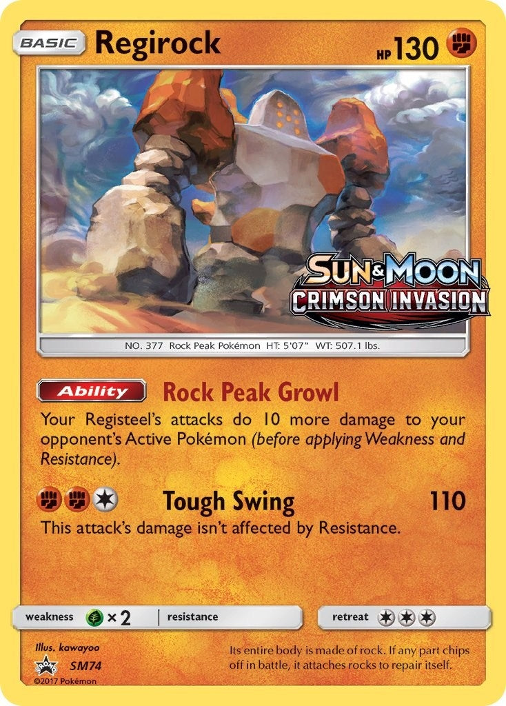 Image for Regirock - SM74 (Prerelease) (SM74) (SMP) - Pokemon
