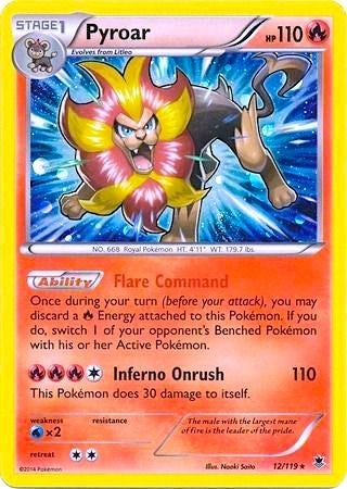 Image for Pyroar - 12/119 (Cosmos Holo) (012/119) (BLE) - Pokemon