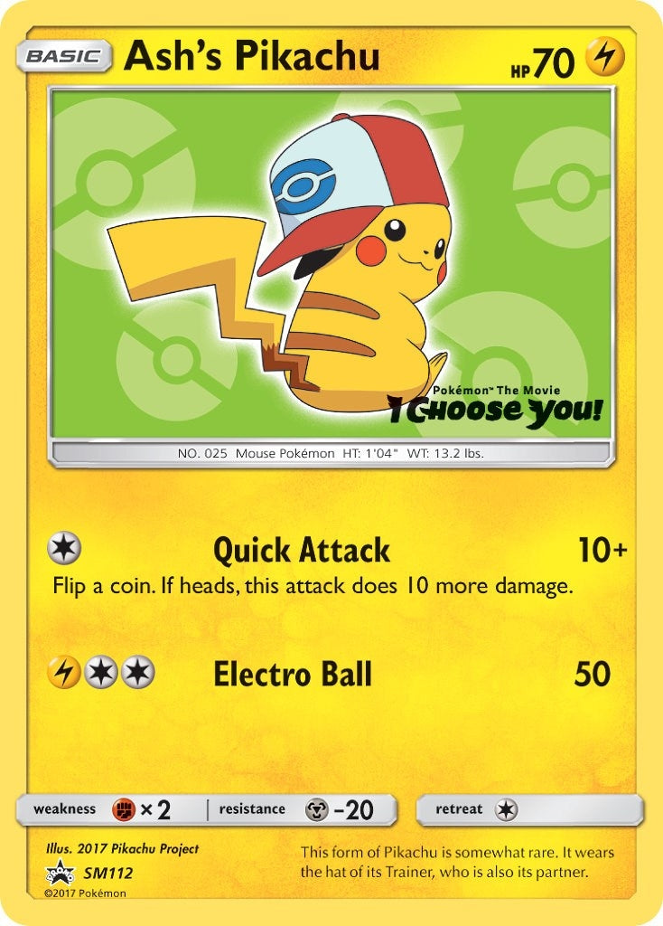 Image for Ash's Pikachu - SM112 (SM112) (SMP) - Pokemon
