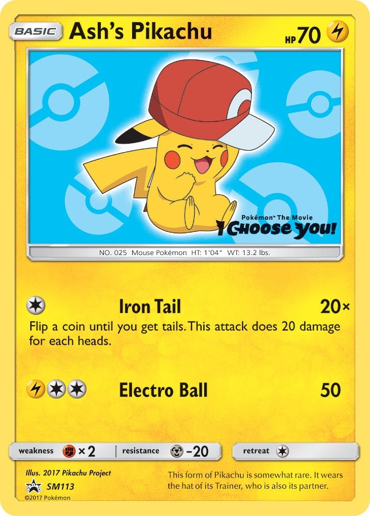 Image for Ash's Pikachu - SM113 (SM113) (SMP) - Pokemon