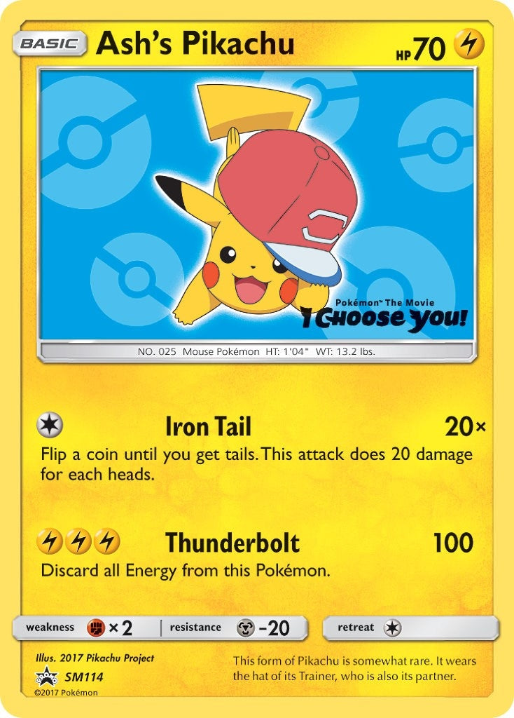 Image for Ash's Pikachu - SM114 (SM114) (SMP) - Pokemon