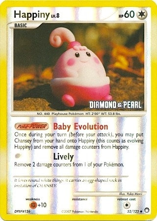 Image for Happiny - 52/123 [Diamond & Pearl] (052/123) (BKP) - Pokemon