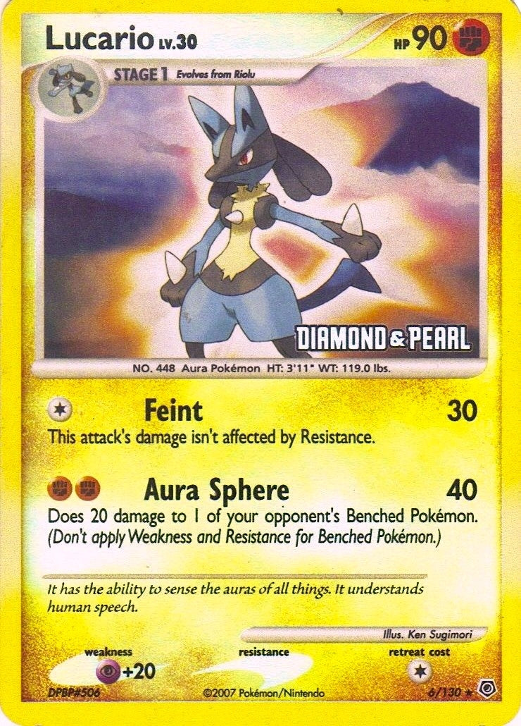 Image for Lucario - 6/130 [Diamond & Pearl] (006/130) (BKP) - Pokemon