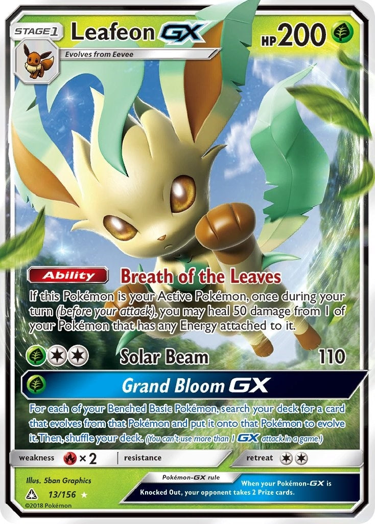 Image for Leafeon GX (13/156) (SM05) - Pokemon