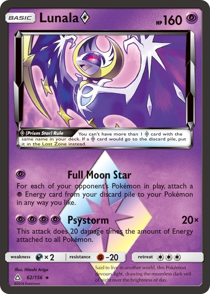 Image for Lunala Prism Star (62/156) (SM05) - Pokemon