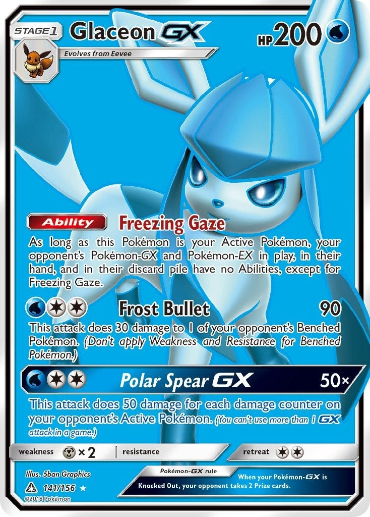 Image for Glaceon GX (Full Art) (141/156) (SM05) - Pokemon