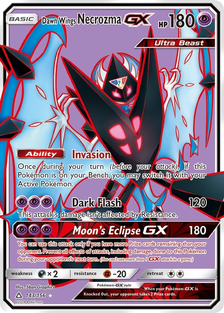 Image for Dawn Wings Necrozma GX (Full Art) (143/156) (SM05) - Pokemon