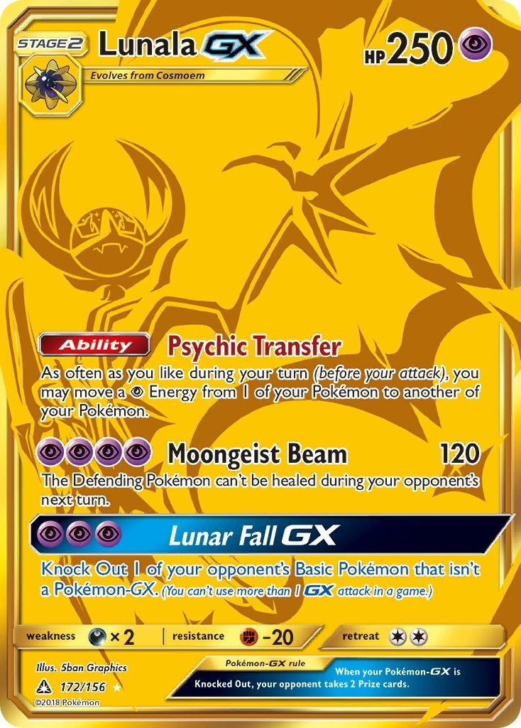 Image for Lunala GX (Secret Rare) (172/156) (SM05) - Pokemon