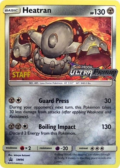 Image for Heatran - SM96 (Prerelease) [Staff] (SM96) (SMP) - Pokemon