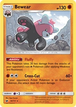 Image for Bewear - 56/111 (Prerelease Kit Exclusive) (056/111) (PR) - Pokemon