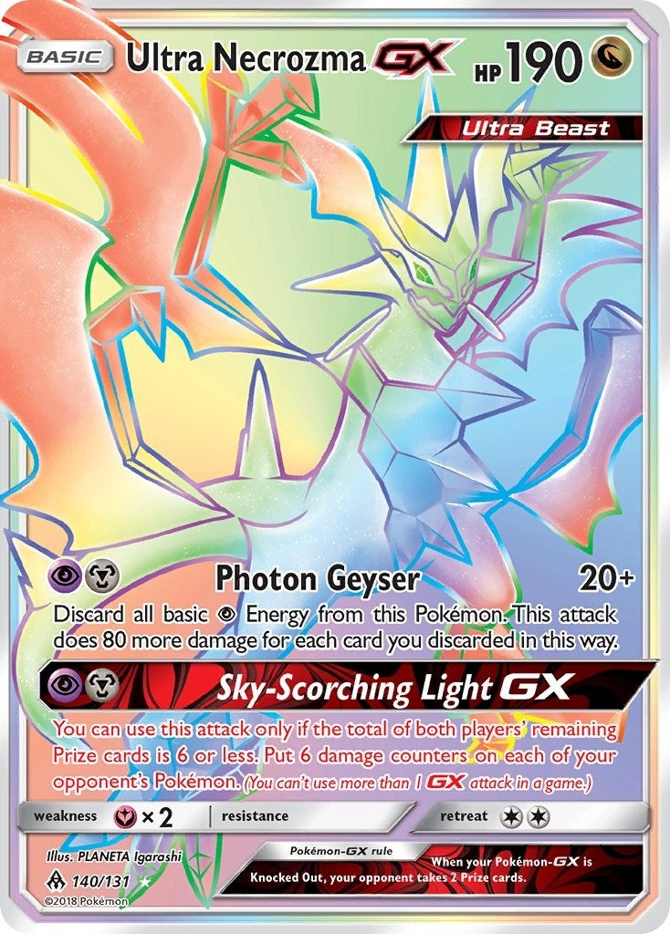 Image for Ultra Necrozma GX (Secret) (140/131) (SM06) - Pokemon