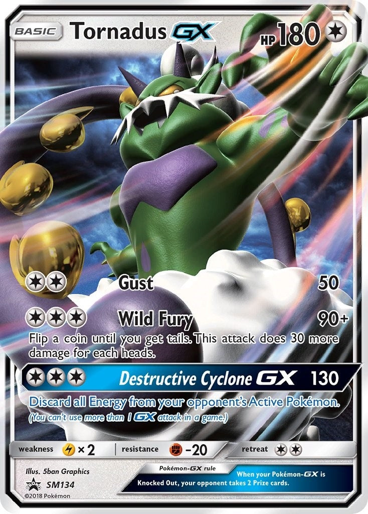 Tornadus GX - SM134 (SM134) (SM Promos) (SMP)