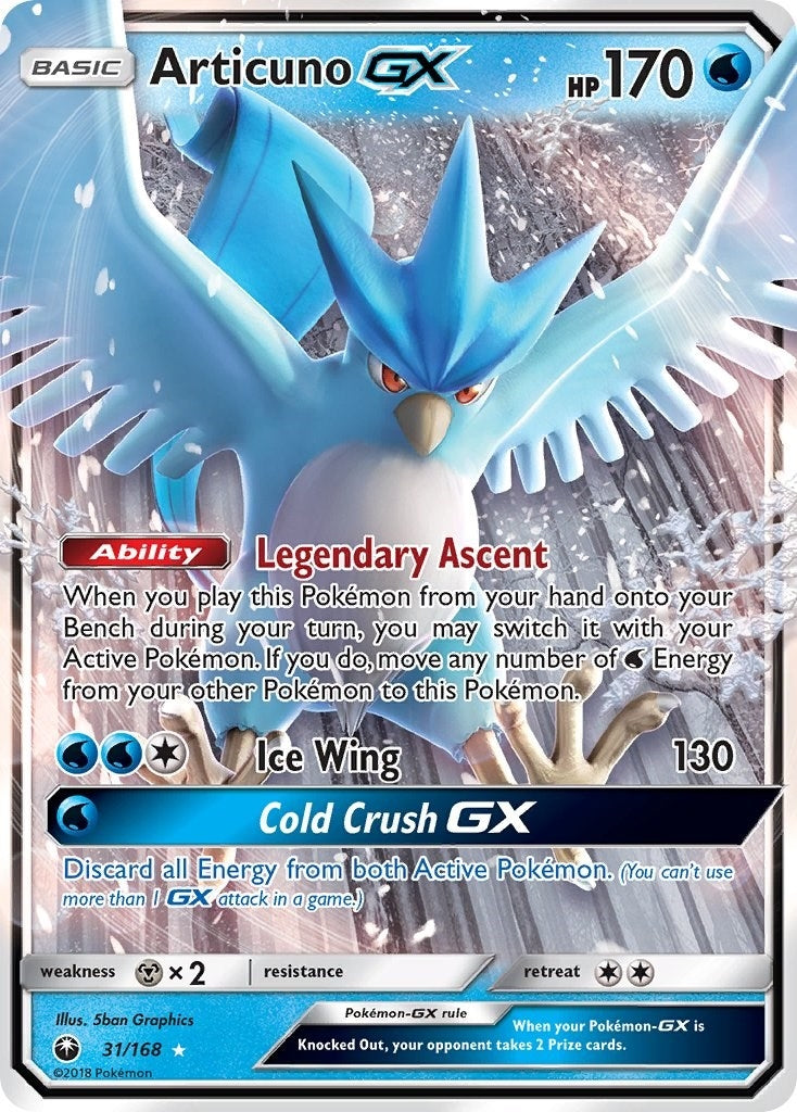 Image for Articuno GX (31/168) (CES) - Pokemon