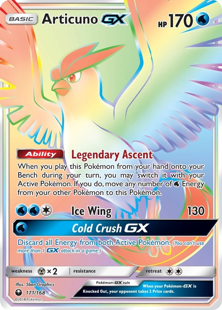 Image for Articuno GX (Secret) (171/168) (CES) - Pokemon