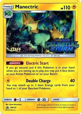 Manectric - SM130 (Prerelease) [Staff] (SM130) (SMP)