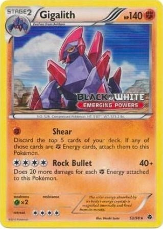 Image for Gigalith - 53/98 (Prerelease) (53/98) (PR) - Pokemon