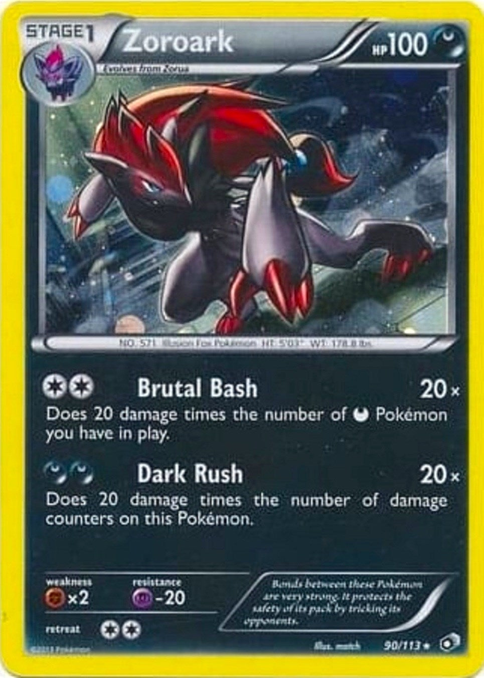 Image for Zoroark - 90/113 (Cosmos Holo) (090/113) (BLE) - Pokemon