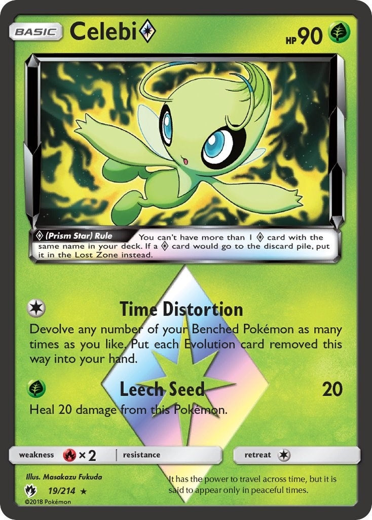 Image for Celebi Prism Star (19/214) (SM8) - Pokemon