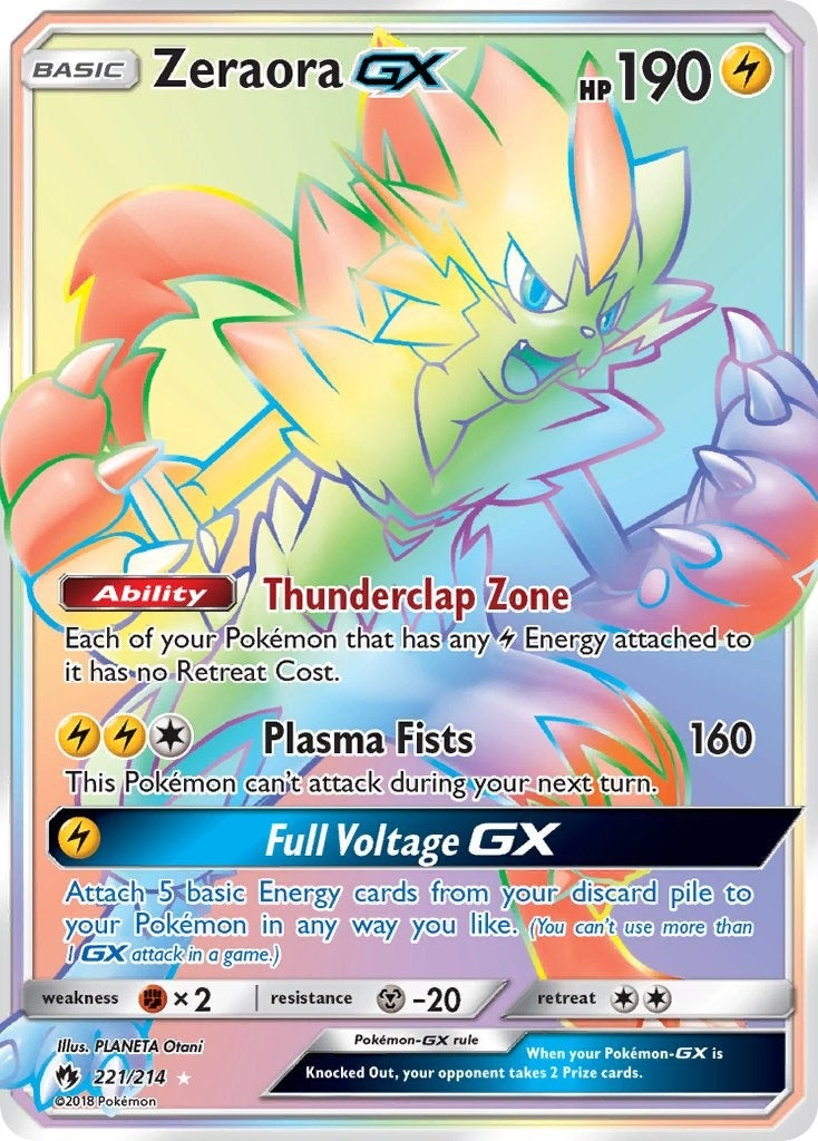 Image for Zeraora GX (Secret) (221/214) (SM8) - Pokemon