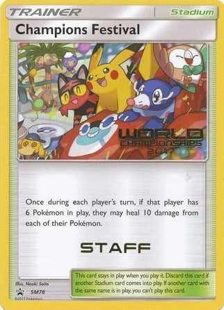 Image for Champions Festival - SM78 (World Championships 2017) [Staff] (SM78) (SMP) - Pokemon
