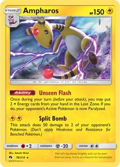 Image for Ampharos - 78/214 (SM Lost Thunder) (078/214) (PR) - Pokemon