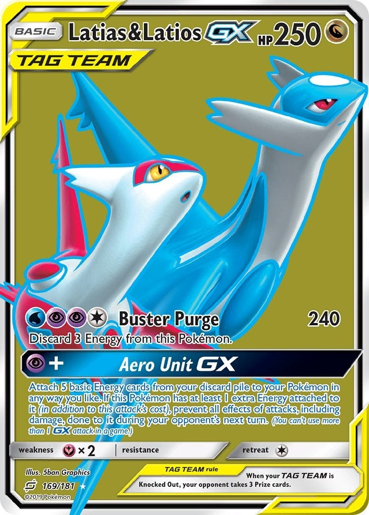 Image for Latias & Latios GX (Full Art) (169/181) (SM9) - Pokemon
