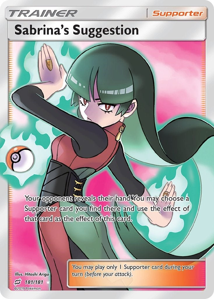 Image for Sabrina's Suggestion (Full Art) (181/181) (SM9) - Pokemon