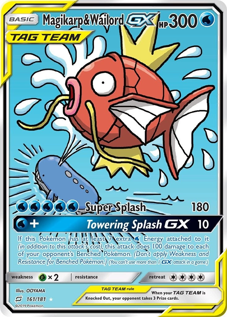 Image for Magikarp & Wailord GX (Alternate Full Art) (161/181) (SM9) - Pokemon