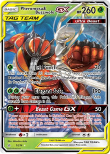 Image for Pheromosa & Buzzwole GX (1/214) (SM10) - Pokemon