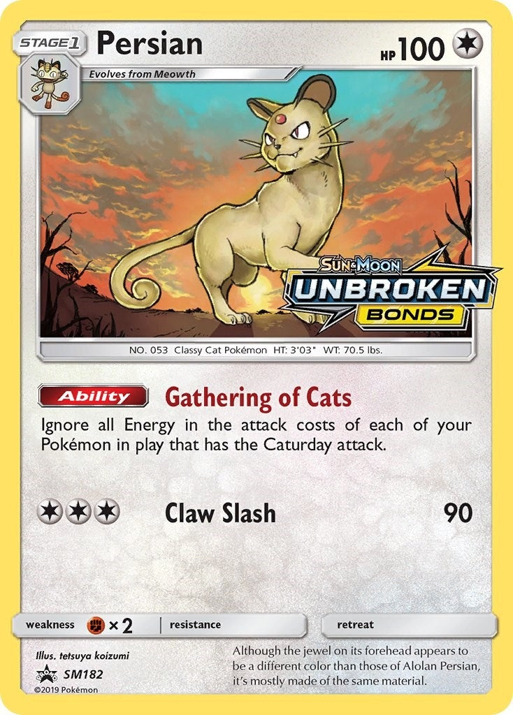 Image for Persian - SM182 (Prerelease) (SM182) (SMP) - Pokemon
