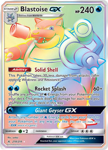 Image for Blastoise GX (Secret) (218/214) (SM10) - Pokemon