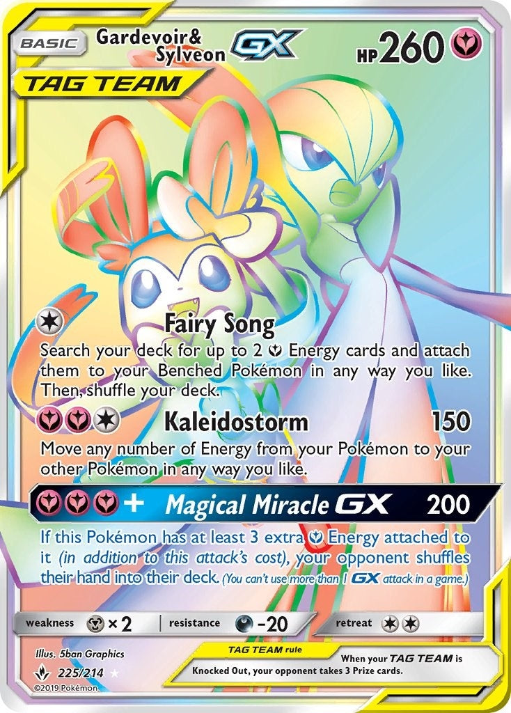 Image for Gardevoir & Sylveon GX (Secret) (225/214) (SM10) - Pokemon