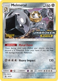Image for Melmetal - SM181 (Prerelease) [Staff] (SM181) (SMP) - Pokemon