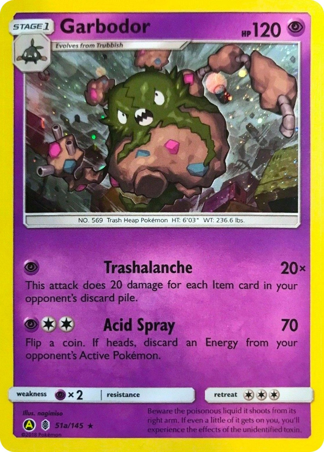Image for Garbodor - 51a/145 (Cosmos Holo) (051a/145) (PR) - Pokemon