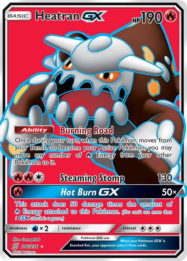 Image for Heatran GX (Full Art) (216/236) (SM11) - Pokemon