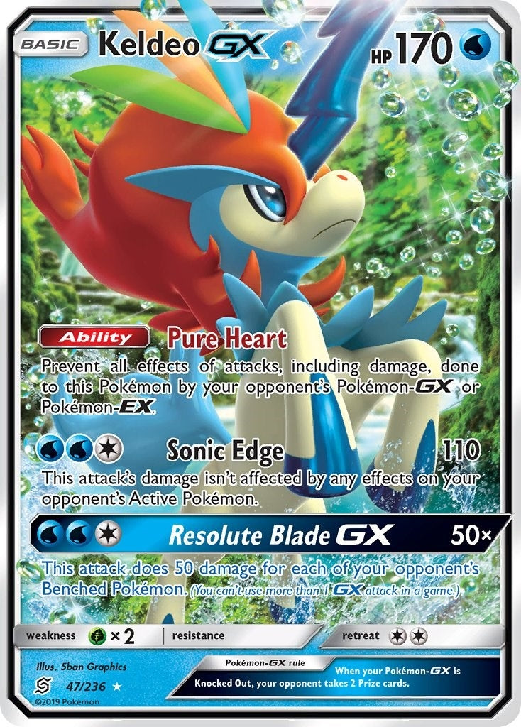 Image for Keldeo GX (47/236) (SM11) - Pokemon