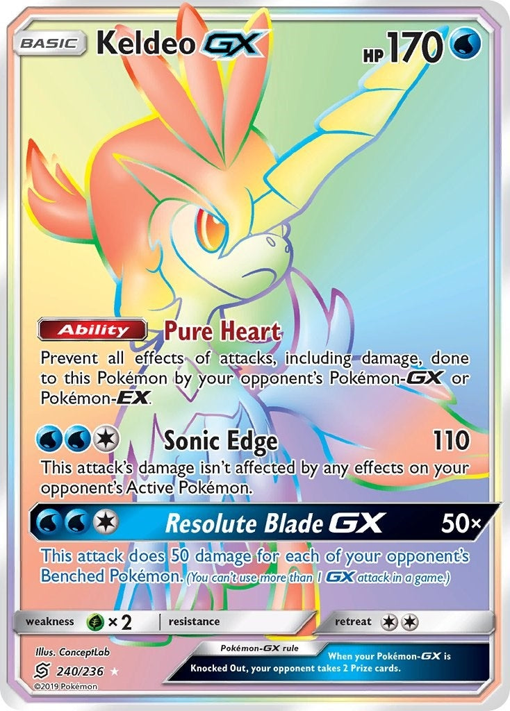 Image for Keldeo GX (Secret) (240/236) (SM11) - Pokemon