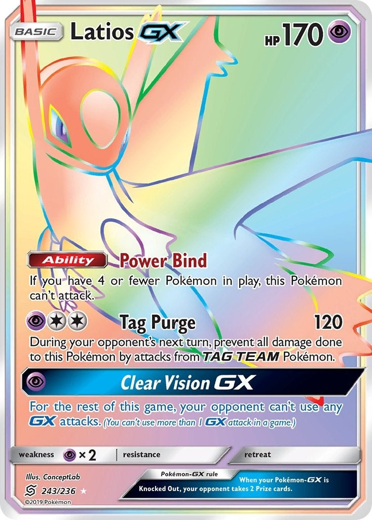 Image for Latios GX (Secret) (243/236) (SM11) - Pokemon