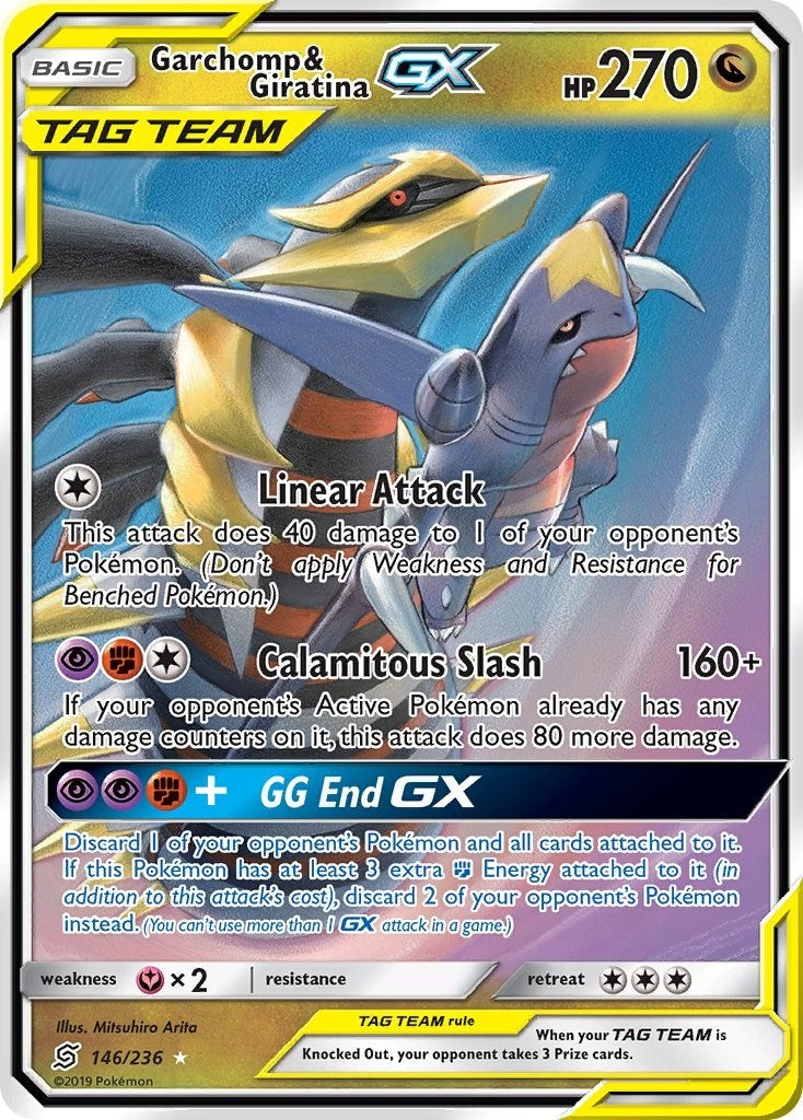 Image for Garchomp & Giratina GX (146/236) (SM11) - Pokemon