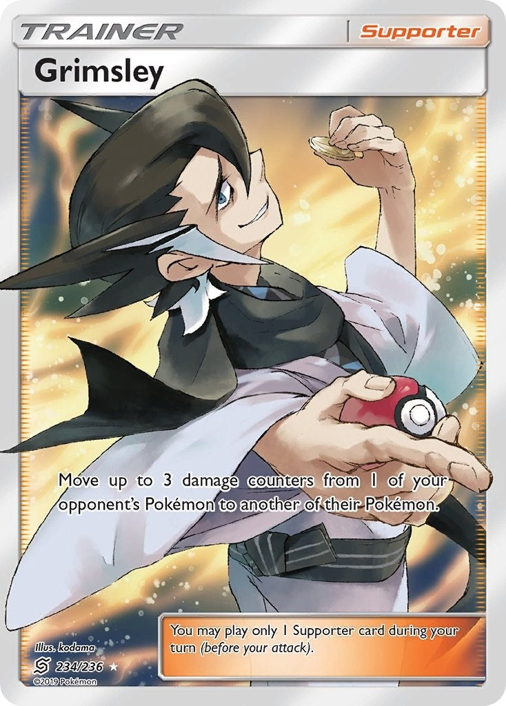Image for Grimsley (Full Art) (234/236) (SM11) - Pokemon