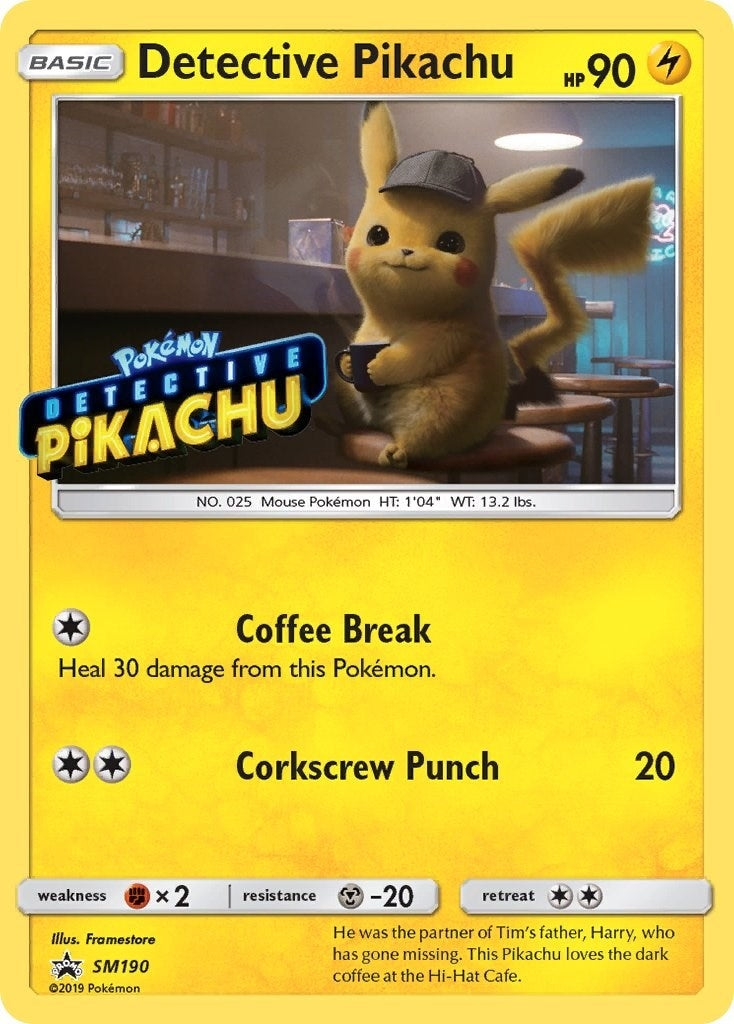 Image for Detective Pikachu - SM190 (Stamped) (SM190) (SMP) - Pokemon