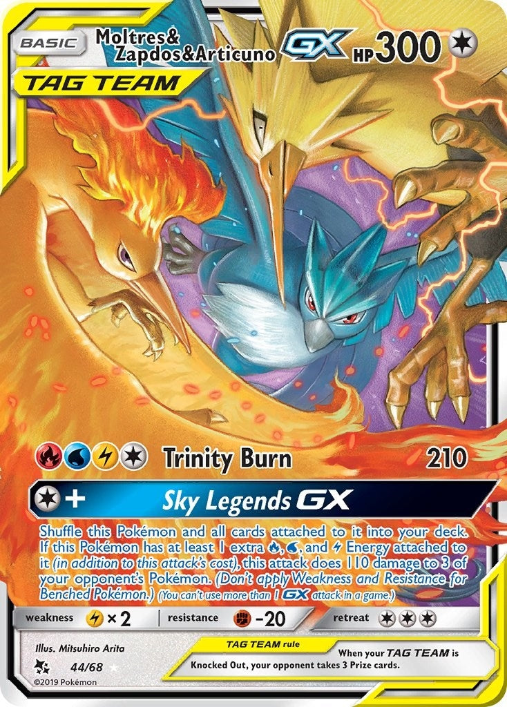 Moltres & Zapdos & Articuno GX (44/68) (HIF)