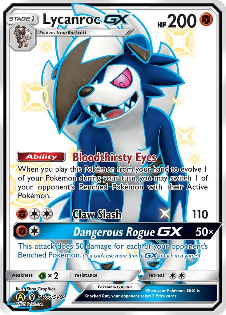 Image for Lycanroc GX (SV66) (SV66/SV94) (HIF:SV) - Pokemon