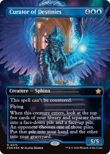 Curator of Destinies (Borderless) (Mana Foil) [Foundations]