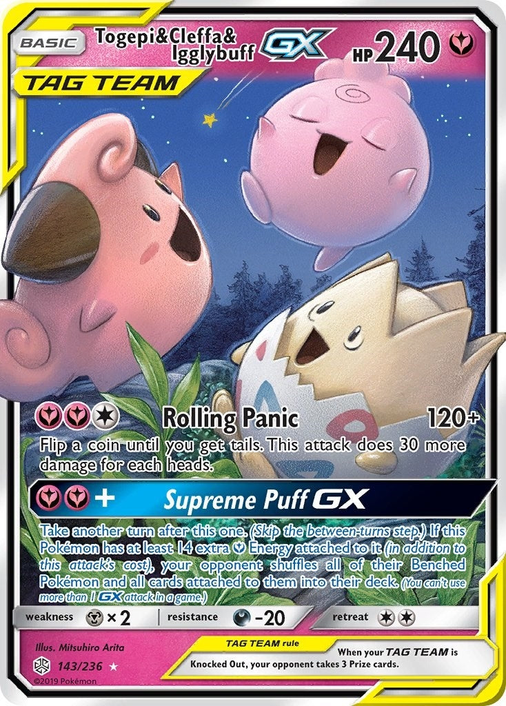 Image for Togepi & Cleffa & Igglybuff GX (143/236) (SM12) - Pokemon